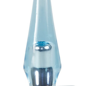 VIBRATORE A FORMA DI CUNEO "ANAL BLUE" - immagine 3