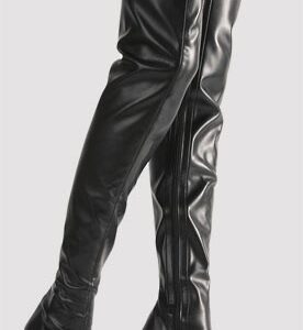 STIVALI NERI IN SIMILPELLE "LUGANO"" - immagine 9