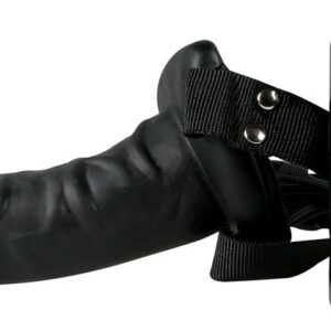 FALLO VIBRANTE STRAP-ON "EASY RIDER" NERO - immagine 3
