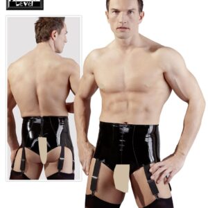BOXER UOMO VITA ALTA IN LATEX CON APERTURA E REGGICALZE - immagine 8