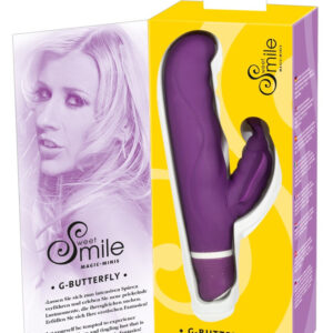 VIBRATORE CON STIMOLATORE CLITORIDEO E PUNTO G "G-BUTTERFLY" - immagine 5