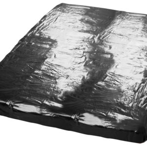 LENZUOLO IN VINILE PVC "ORGY-BLACK" - 200 X 230 CM - immagine 3