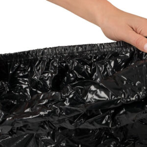 LENZUOLO IN VINILE PVC "ORGY-BLACK" - 200 X 230 CM - immagine 4