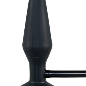 PLUG ANALE GONFIABILE IN SILICONE "TRUE BLACK" - immagine 3
