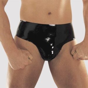 SLIP UOMO IN LATEX NERO - immagine 5
