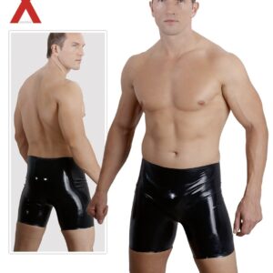 BERMUDA UOMO IN LATEX NERO - immagine 4