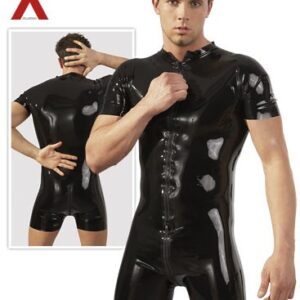 TUTA UOMO IN LATEX CON MANICHE E PANTALONI CORTI - immagine 8