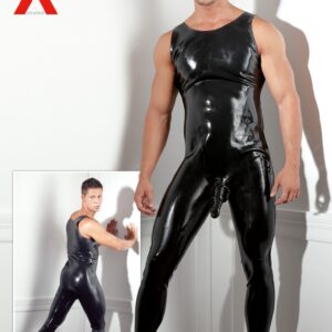 TUTA SMANICATA IN LATEX NERO CON GUAINA FALLICA - immagine 7