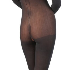 BODYSTOCKING IN TESSUTO TRASPARENTE CON COLLETTO IN PIZZO - immagine 3