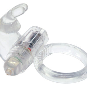 ANELLO FALLICO VIBRANTE CON STIMOLAZIONE CLITORIDE "SOFT RABBIT" - immagine 3