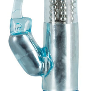 VIBRATORE RABBIT "CRAZY CLIT TICKLER" BLU - 21.5 CM - immagine 1