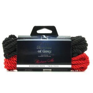 SET 2 CORDE PER BONDAGE E SHIBARI 50 SFUMATURE DI GRIGIO "TRATTIENIMI" - immagine 5