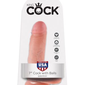 FALLO ULTRA REALISTICO CON BASE A VENTOSA E TESTICOLI PIPEDREAM "KING COCK" - 19 CM - immagine 5