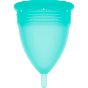 STERCUP COPPE MESTRUALI - MISURA L - ACQUAMARINA - SILICONE FDA - immagine 4