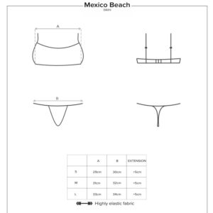 SEXY BIKINI OBSESSIVE "MEXICO BEACH SWIMWEAR" PINK - immagine 3