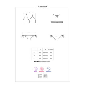 SEXY BIKINI OBSESSIVE "COSTARICA SWIMWEAR" BLUE - immagine 3