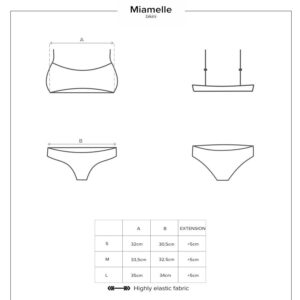 SEXY BIKINI OBSESSIVE "MIAMELLE SWIMWEAR" NERO - immagine 3