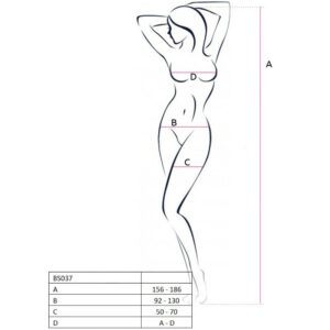 BODYSTOCKING PASSION WOMAN "BS037" NERO - TAGLIA UNICA - immagine 3