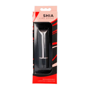 VIBRATORE A FORMA DI ROSSETTO "LIPS STYLE SHIA" BLACK&RED - immagine 4