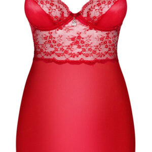 CHEMISE SUPER SEXY OBSESSIVE "KLEID" COLORE - ROSSO - immagine 3