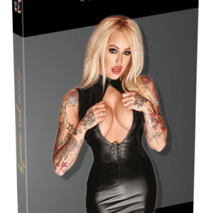 MINI ABITO SEXY EXTRA STRETCH - COLORE NERO - NOIR HANDMADE - immagine 4