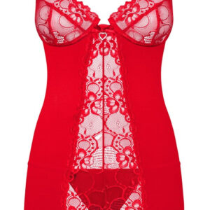 CHEMISE SUPER SEXY OBSESSIVE "KLEID 2" COLORE - ROSSO - immagine 3