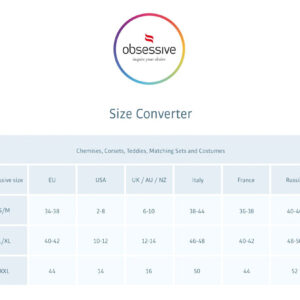 CHEMISE SUPER SEXY OBSESSIVE "KLEID 2" COLORE - ROSSO - immagine 5