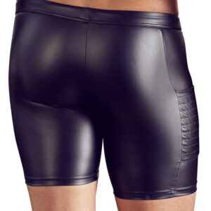 PANTALONCINI UOMO ELASTICIZZATI CON ZIP "NEK" COLORE NERO - immagine 4