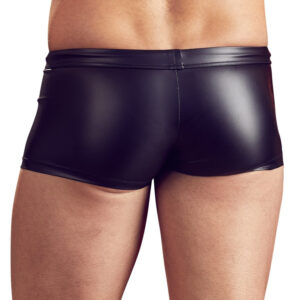 BOXER UOMO ELASTICIZZATI CON ZIP E TASCA "NEK" COLORE NERO - immagine 3