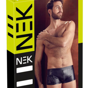 BOXER UOMO ELASTICIZZATI CON ZIP E TASCA "NEK" COLORE NERO - immagine 7