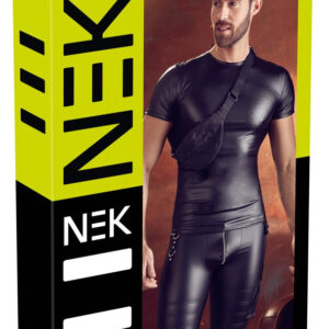 T-SHIRT UOMO STRETCHY CON MARSUPIO "NEK" COLORE NERO - immagine 8