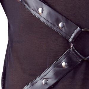 T-SHIRT UOMO STRETCHY MANICHE LUNGHE "NEK" COLORE NERO - immagine 7