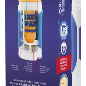 MASTURBATORE AUTOMATICO AUTOBLOW "2 PLUS XT" SESSO ORALE AUTOMATICO - immagine 4