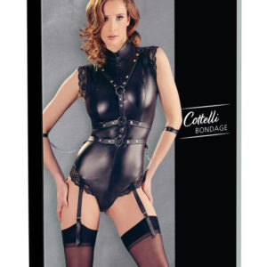 BODY FETISH NERO ZIPPATO - COTTELLI BONDAGE - immagine 9