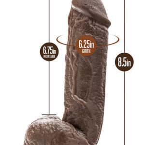 FALLO REALISTICO "DR. SKIN MR D COCK 8.5" CHOCOLATE - immagine 6