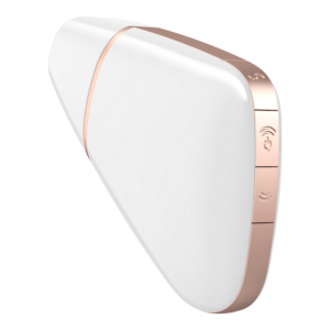 STIMOLATORE CLITORIDE - SATISFYER CONNECT - LOVE TRIANGLE - WHITE / GOLD - immagine 3