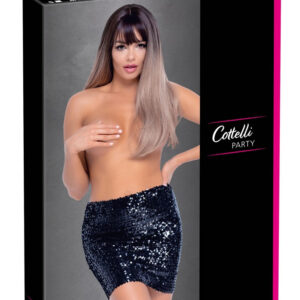 GONNA A PAILLETTES CORTA - COTTELLI PARTY - NERO - immagine 5