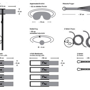 TAVOLO BONDAGE SET BDSM COSTRITTIVO "BONDAGE BOARD" - immagine 12