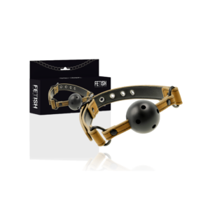 FETISH SUBMISSIV - BAVAGLIO TRASPIRANTE VEGANO BALL GAG - immagine 5