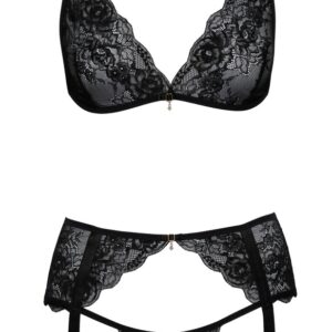 Morbido reggiseno, reggicalze e perizoma di kissable - immagine 3