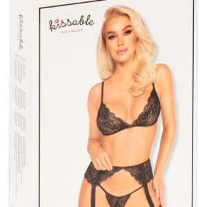 Morbido reggiseno, reggicalze e perizoma di kissable - immagine 8