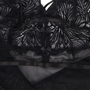 SUBBLIME - BABYDOLL CON SPALLINE REGOLABILI IN PIZZO NERO L/XL - immagine 12