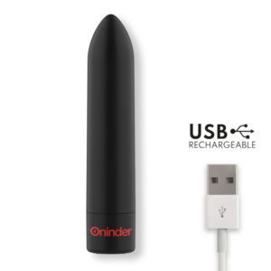 ONINDER - BERLIN VIBRATORE BULLET NERO 9 MODALITÀ 8,5 X 2 CM - APP GRATUITA - immagine 7