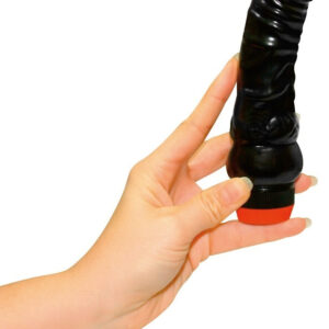VIBRATORE REALISTICO "NATUR VIBRATOR" NERO - 17 CM - immagine 3