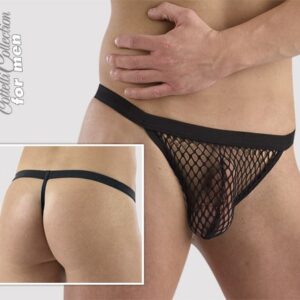 PERIZOMA UOMO A RETE TRASPARENTE - immagine 1