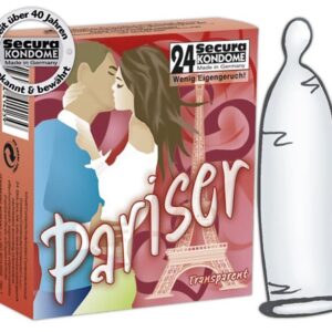 PROFILATTICI TRASPARENTI E INODORE SECURA "PARISER"  - 24 PEZZI - immagine 1