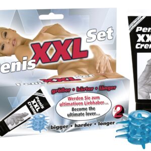 SET ANELLO FALLICO STIMOLANTE E CREMA "PENIS XXL" - immagine 1