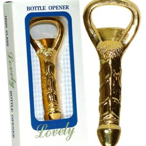 APRIBOTTIGLIE DORATO A FORMA DI PENE - immagine 1