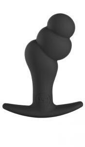 PLUG DILDO ANALE IN SILICONE FUN FACTORY "BOOSTY" NERO - immagine 1