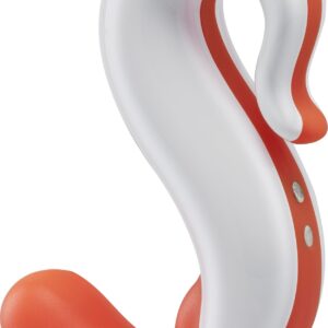 VIBRATORE FUN FACTORY "DELIGHT" CLICK 'N' CHARGE BIANCO/ARANCIONE - immagine 5